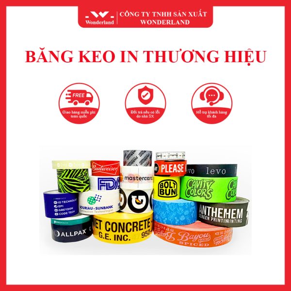 BĂNG KEO IN THƯƠNG HIỆU WONDERLAND